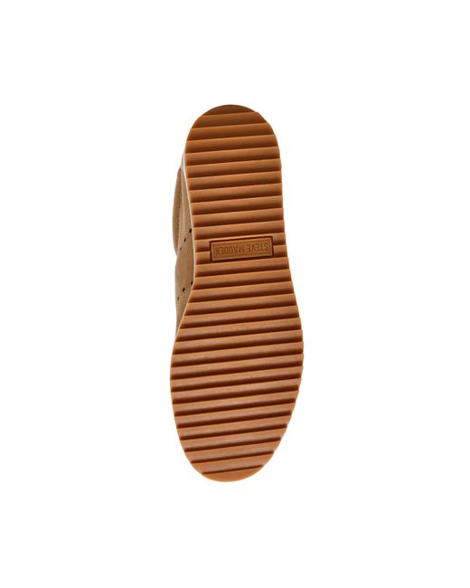 Steve Madden Brown Lace-Up Low-Top Casual Sneakers