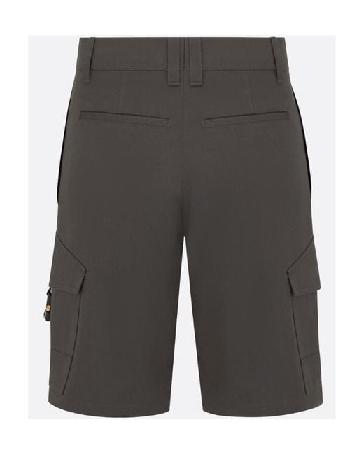 Dior Gray Homme Cargo Bermuda Shorts for men