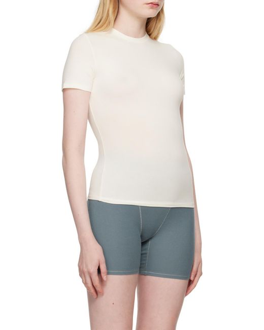 Skims White Short-Sleeved T-Shirt