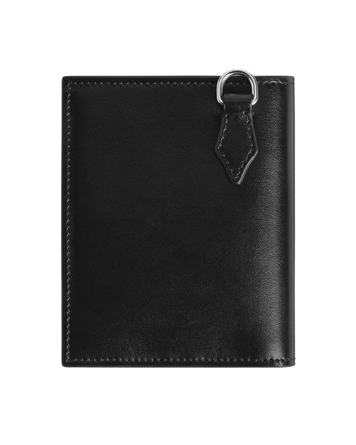 Montblanc Black Meisterstück Leather 6Cc Compact Wallet for men