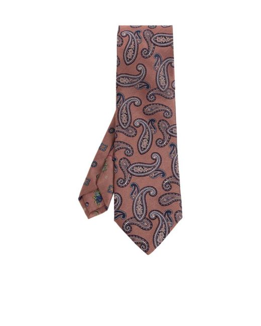 Etro Purple Paisley Tie for men