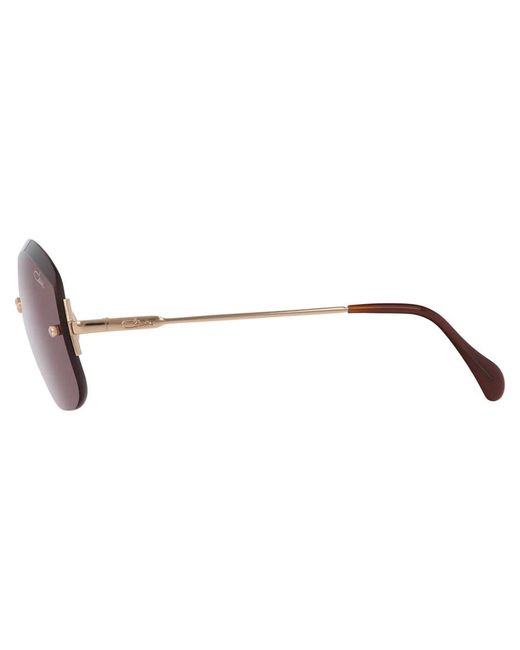 Cazal Pink Irregular Frame Sunglasses for men