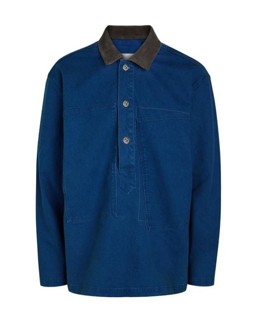 J.W. Anderson Blue Denim Overshirt for men