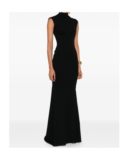 Jacquemus Black Figure-Hugging Maxi Dress