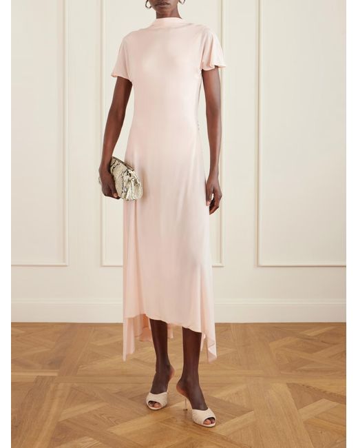 Magda Butrym Pink Cut-Out Detailed Maxi Dress