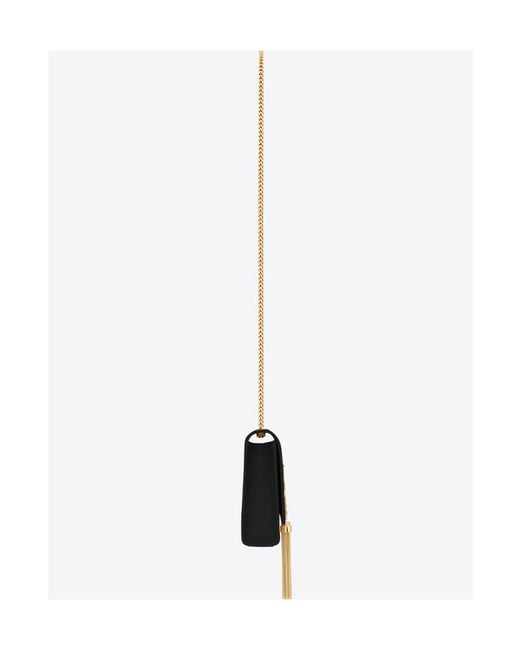 Saint Laurent White Kate Medium Crossbody Bag
