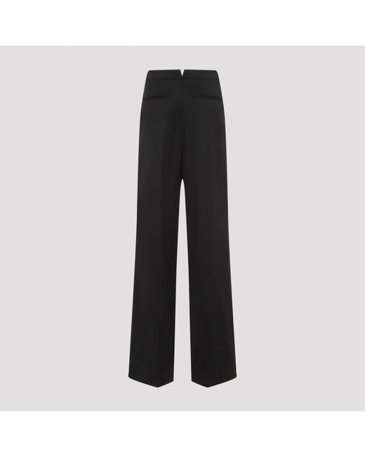 Givenchy Black Pleat Tailored Pants