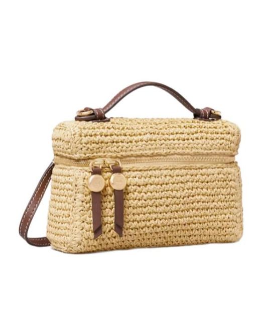 Tory Burch Metallic Romy Woven Shoulder Bag