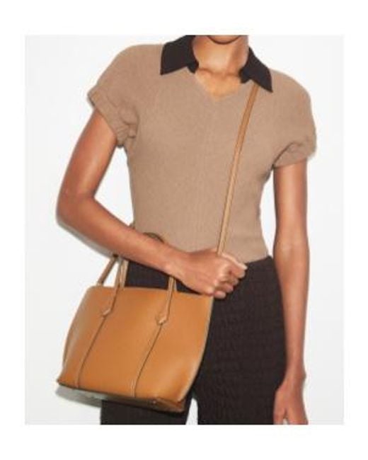 Tory Burch Brown Perry Mini Tote Bag for men