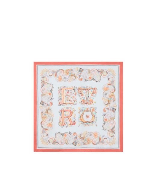 Etro White Pattern-Printed Scarf