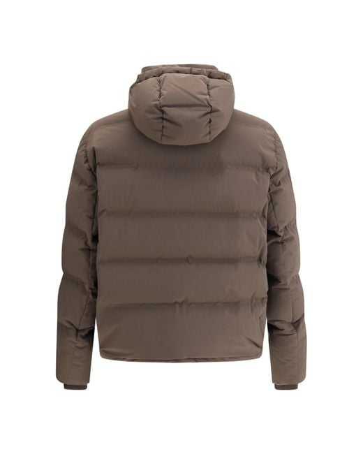 Brunello Cucinelli Brown Down Jacket for men