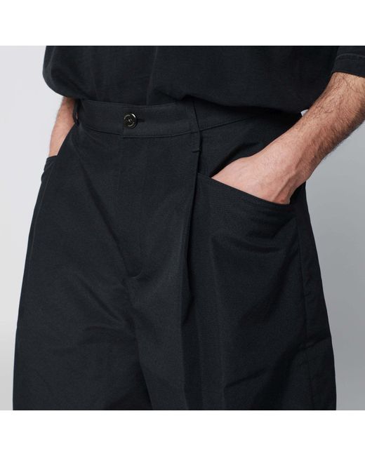 Willy Chavarria Black Chilango Pleated Shorts for men