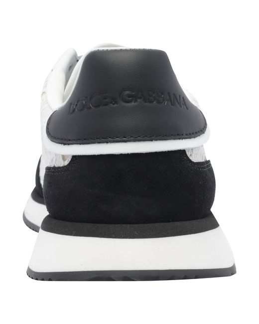 Dolce & Gabbana Black Logo Patch Sneakers