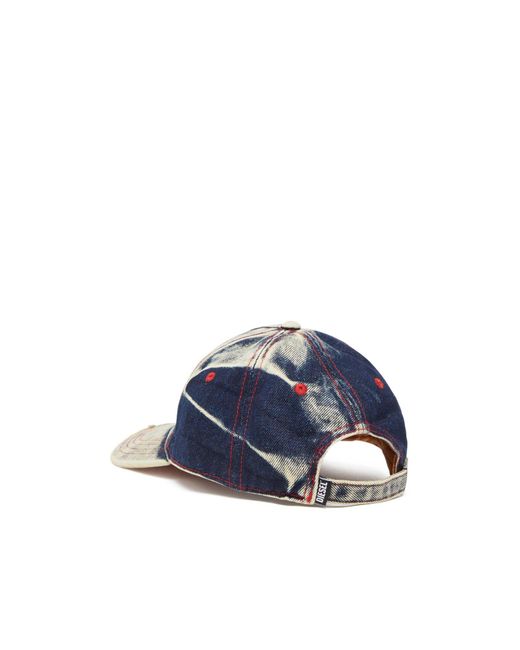DIESEL Blue Minimalist Baseball Cap for men