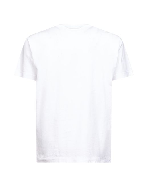 Stone Island White Short-Sleeved T-Shirt for men