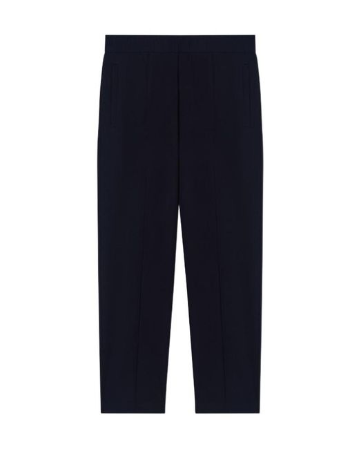 Emporio Armani Blue Elasticated-Waist Trousers for men