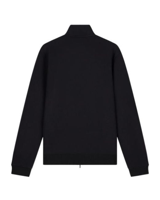 Emporio Armani Blue Logo-Plaque Zip-Up Sweater for men