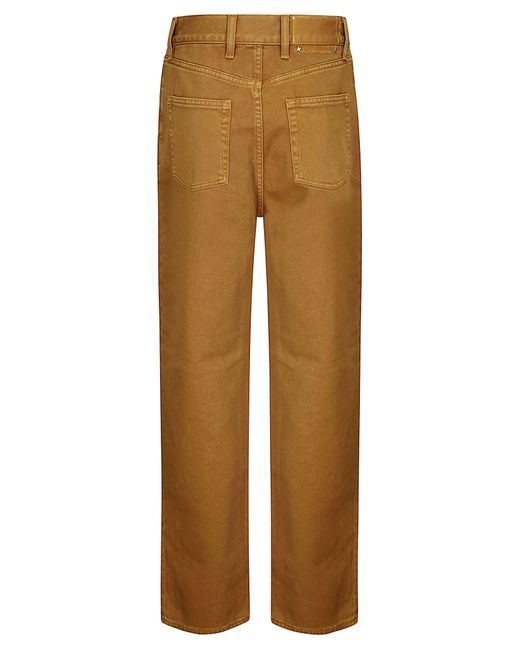 Golden Goose Deluxe Brand Brown Kim Floral Embroidered Pants