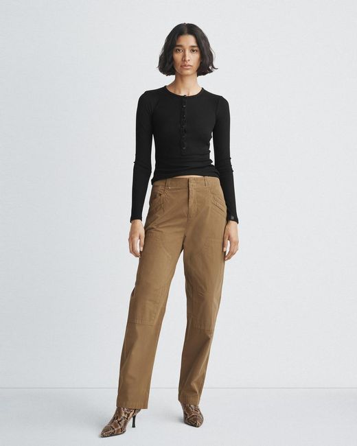 Rag & Bone Green Malia Overalls Casual Pants