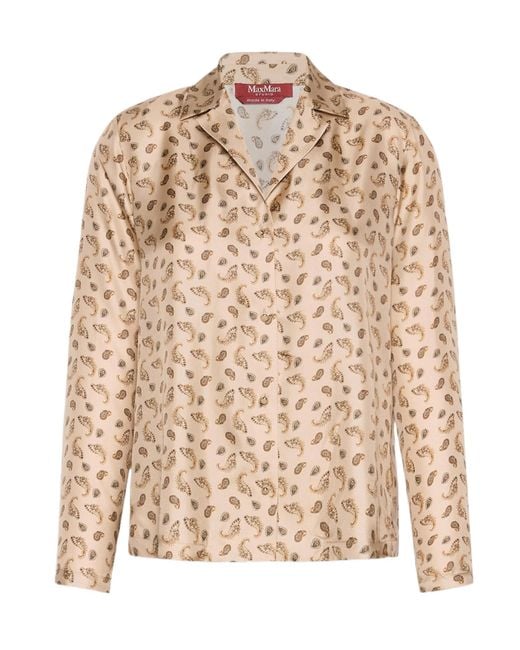 Max Mara Natural Studio Mstudente Paisley Printed Shirt