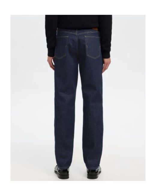 SELECTED Blue 190 Tapered Fit Jeans for men