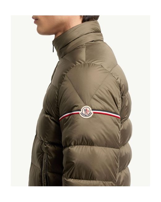 Moncler Green Ravenlock Hooded Short Down Jacket for men