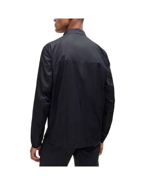 Boss Blue Minimalist Casual Jacket for men
