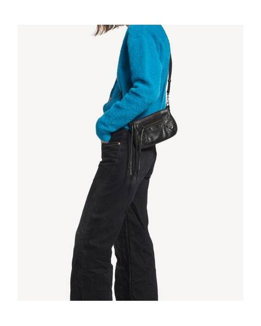 Balenciaga Black Le City Zip Shoulder Bag
