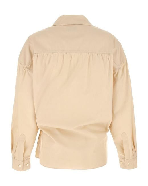Lemaire Natural Twisted Long Sleeved Shirt