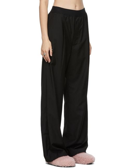we11done Black Wide-Leg Trousers for men