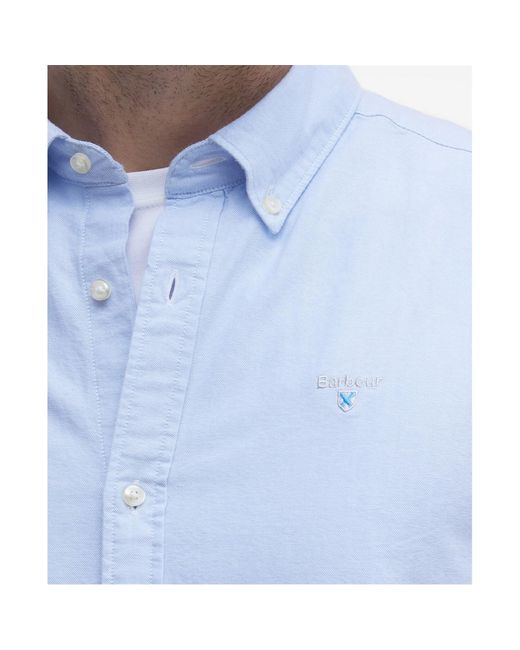Barbour Blue Logo Short-Sleeved Shirt for men
