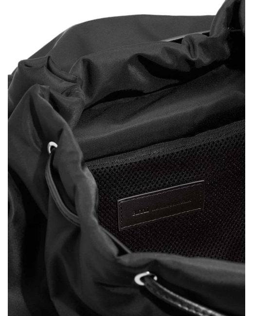 AMI Black Drawstring Backpack for men