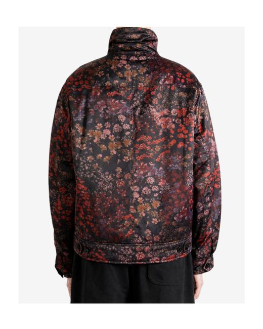 Dries Van Noten Red Floral-Print Jacket for men