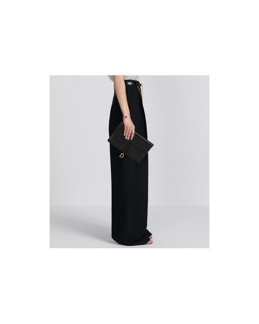 Dior Black Saddle Pouch