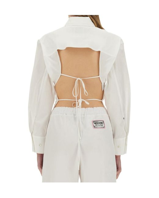 Moschino White Long Sleeve Shirt