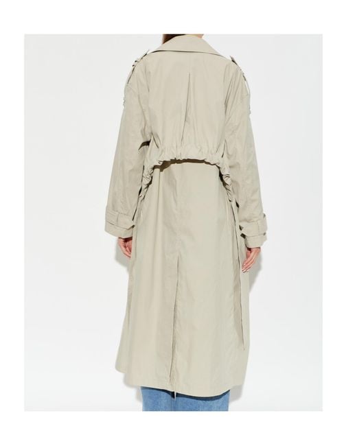 AllSaints Natural Collared Long-Sleeved Coat