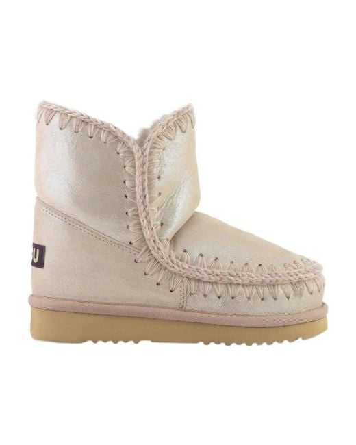 Mou Natural Eskimo Metallic Boots