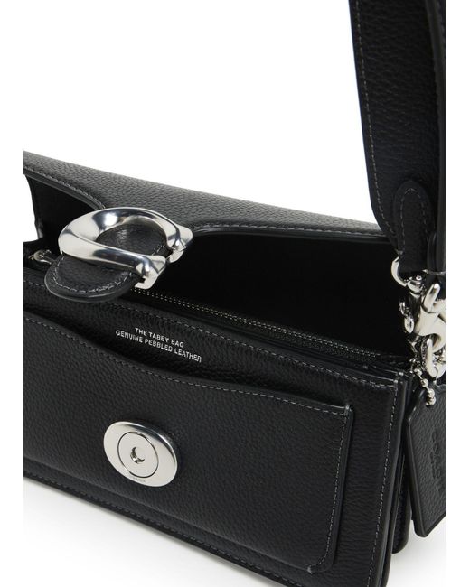 COACH Black Refresh Tabby Shoulder Bag 20