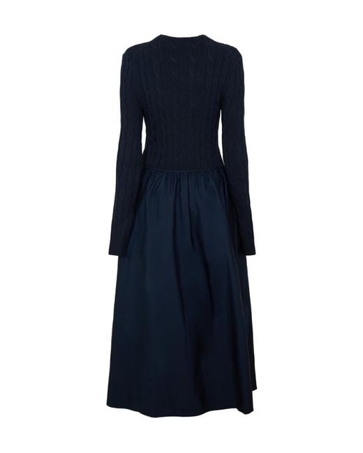 Polo Ralph Lauren Blue Logo Knit Dress