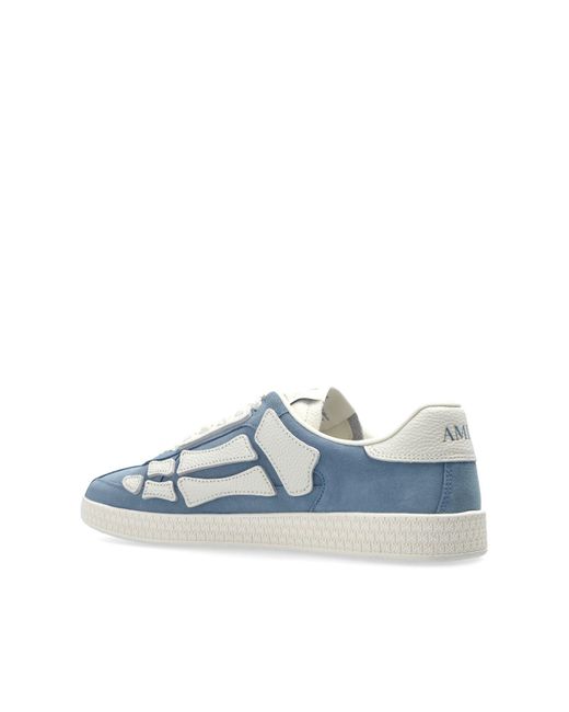 Amiri Blue Pacific Bones Low-Top Sneakers for men