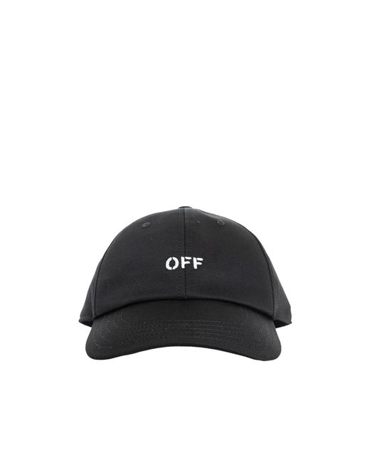 Off-White c/o Virgil Abloh Black Logo Embroidered Baseball Cap for men