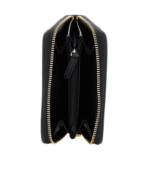 MICHAEL Michael Kors Black Jet Set Small Zip-Around Card Case