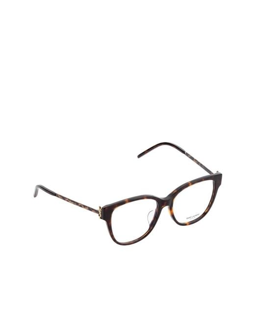 Saint Laurent White Tortoiseshell Pattern Flat Mirror