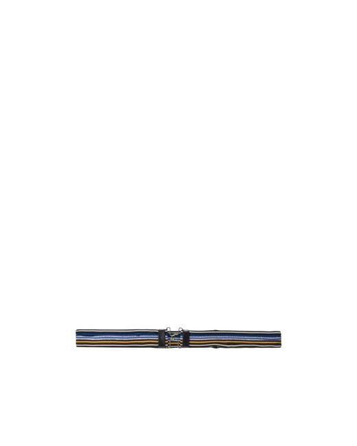 Prada White Striped Belt