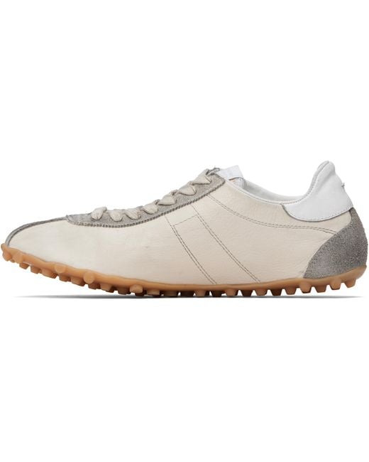 Maison Margiela White Sprinters Lace-Up Sneakers for men