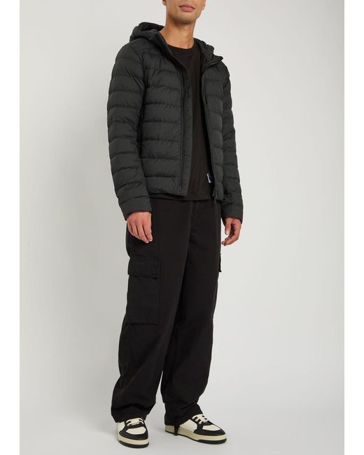 Canada Goose Black Crofton Hooded Enduraluxe Shell Jacket for men