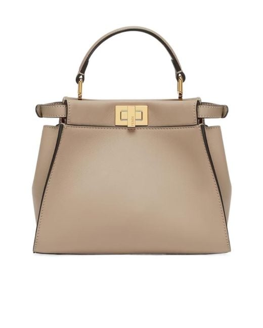 Fendi Natural Dove Leather Bag