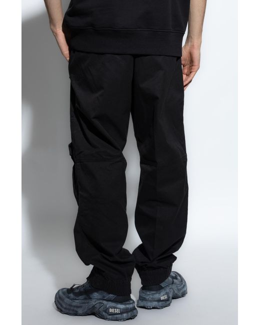 DIESEL Black Beeck Trousers for men