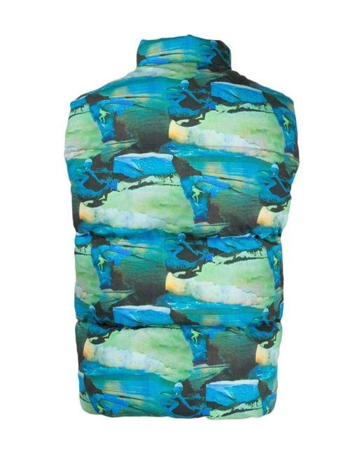 ERL Blue Sleeveless Vest for men