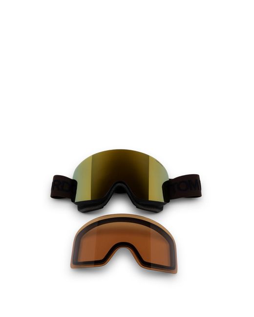 Tom Ford Yellow Eyewear Oversized Frame Sunglasses for men